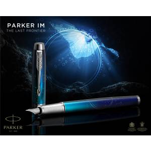 Parker Füllfederhalter IM Premium The Last Frontier Submerge Blue C.C. 2152858 mit Laser-Gravur Special Edition