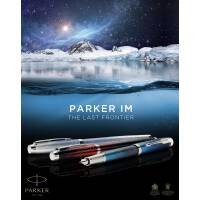 Parker Füllfederhalter IM Premium The Last Frontier Submerge Blue C.C. 2152858 mit Laser-Gravur Special Edition