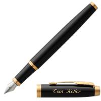 PARKER Schreibset IM Black Lacquer G.C. mit Gravur Füller und Kugelschreiber mit Geschenk-Etui