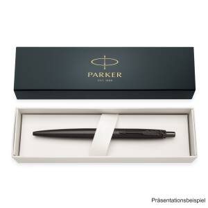 Parker Kugelschreiber Jotter XL Monochrom Core Edelstahl C.C. 2122655 mit Laser-Gravur
