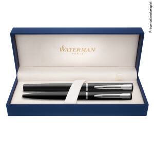 Waterman Schreibset Allure Kugelschreiber und Tintenroller mit persönlicher Laser-Gravur - Farbe wählbar: