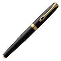 Diplomat Schreibset Excellence A2 Lack Schwarz G.C. Kugelschreiber Füllfederhalter mit Laser-Gravur goldfarbene Beschläge