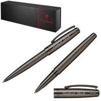 Pierre Cardin Schreibset LAURENCE Kugelschreiber Tintenroller mit Laser-Gravur - Farbe wählbar