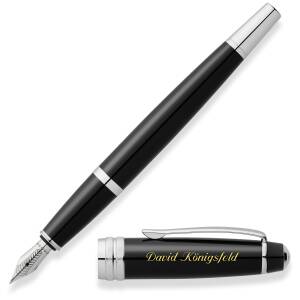 CROSS Schreibset BAILEY Kugelschreiber Füllfederhalter mit Laser-Gravur - Farbe wählbar: