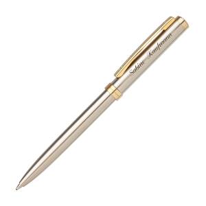 Senator Schreibset DELGADO CLASSIC STEEL 6100 Kugelschreiber Tintenroller mit persönlicher Gravur