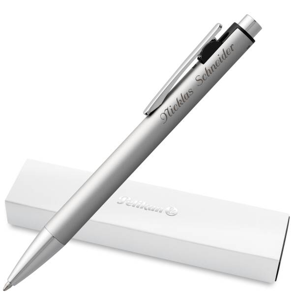 Pelikan Kugelschreiber SNAP mit Laser-Gravur Aluminium - Farbe wählbar