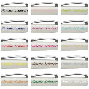 Pelikan Kugelschreiber JAZZ ELEGANCE Weiß Metallic mit Namen farbig personalisiert