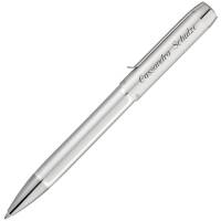 Pelikan Schreibset PURA Silber mit persönlicher Laser-Gravur Kugelschreiber und Füllfederhalter