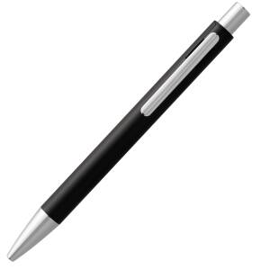 Pelikan Kugelschreiber SNAP Schwarz matt mit Laser-Gravur Aluminium mit Druck-Clip-Mechanik