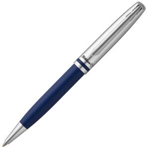 Pelikan Kugelschreiber JAZZ VELVET Blau mit persönlicher Laser-Gravur Metall matt blau lackiert