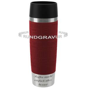 Emsa Thermobecher Travel Mug Grande Rot 500 ml mit...
