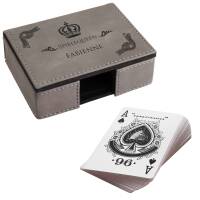 Cadenis Spielkarten Set für Poker Canasta personalisiert mit Laser-Gravur Spielequeen 2