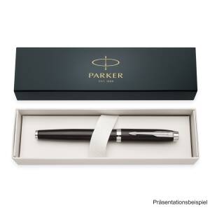 Parker Tintenroller Sonnet Essential Stainless Steel 2146879 mit Laser-Gravur