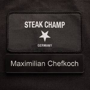 Steakchamp Grill & Bar Schürze 85 x 60 cm mit...