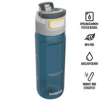 Kambukka Trinkflasche Elton Wild Storm 750ml farbig personalisiert mit Namen | 3 in 1 Snapclean®-Deckel | Sportflasche aus Tritan BPA-frei auslaufsicher