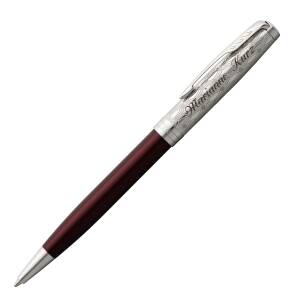 Parker Kugelschreiber Sonnet Premium Collection mit Laser-Gravur - Farbe wählbar: - Metal Red C.T. 2119783