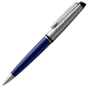WATERMAN Kugelschreiber EXPERT Deluxe Collection mit persönlicher Laser-Gravur - Farbe und Etui wählbar - Blau C.C. 2093657