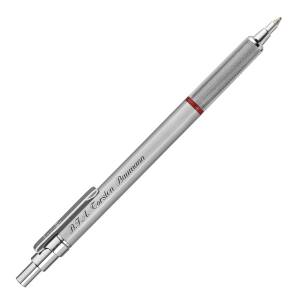 rOtring rapid pro Kugelschreiber mit persönlicher Laser-Gravur - Farbausführung wählbar - Silber