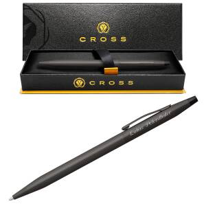 CROSS Kugelschreiber CLASSIC CENTURY Collection mit persönlicher Laser-Gravur - Farbausführung wählbar - CLASSIC CENTURY Schwarz gebürstet (40-AT0082-122)