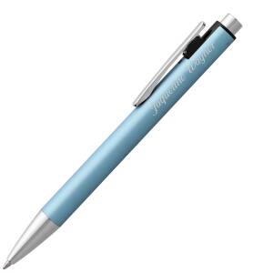 Pelikan Kugelschreiber SNAP mit Laser-Gravur Aluminium - Farbe wählbar - metallic frostblau