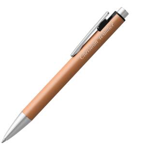 Pelikan Kugelschreiber SNAP mit Laser-Gravur Aluminium - Farbe wählbar - metallic kupfer
