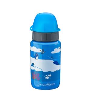 Emsa Kinder-Trinkflasche Drink2Go Light Steel 400 ml Kids mit Laser-Gravur Edelstahl auslaufsicher - Penguin (518359)