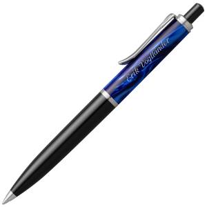 Pelikan Kugelschreiber Classic mit Namen personalisiert - Farbe wählbar: - K 205 Blau-Marmoriert