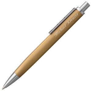 STAEDTLER Kugelschreiber Triplus mit persönlicher Laser-Gravur - Farbe wählbar - 444 W Gold
