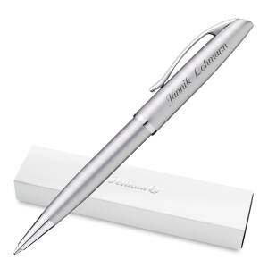 Pelikan Kugelschreiber JAZZ ELEGANCE personalisiert mit Ihrem Namen - Farbe wählbar - Jazz Noble Elegance Silber