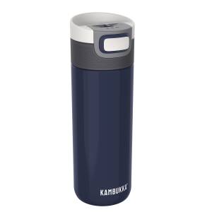 Kambukka Thermobecher Etna 500ml personalisiert mit Rund-Gravur | 3 in 1 Snapclean®-Deckel auslaufsicher | Kaffee- und Tee-Becher to go aus Edelstahl isoliert - Denim Blue