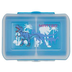 Emsa Kinder Lunchbox Variabolo mit Trennwand farbig personalisiert mit Namen als UV-Druck 16 x 11 x 7 cm - Dino