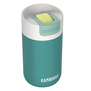 Kambukka Thermobecher Olympus 300ml personalisiert mit Rund-Gravur | Switch-Deckel Snapclean® auslaufsicher | Kaffee- und Tee-Becher to go aus Edelstahl isoliert - Enchanted Forest 2.0